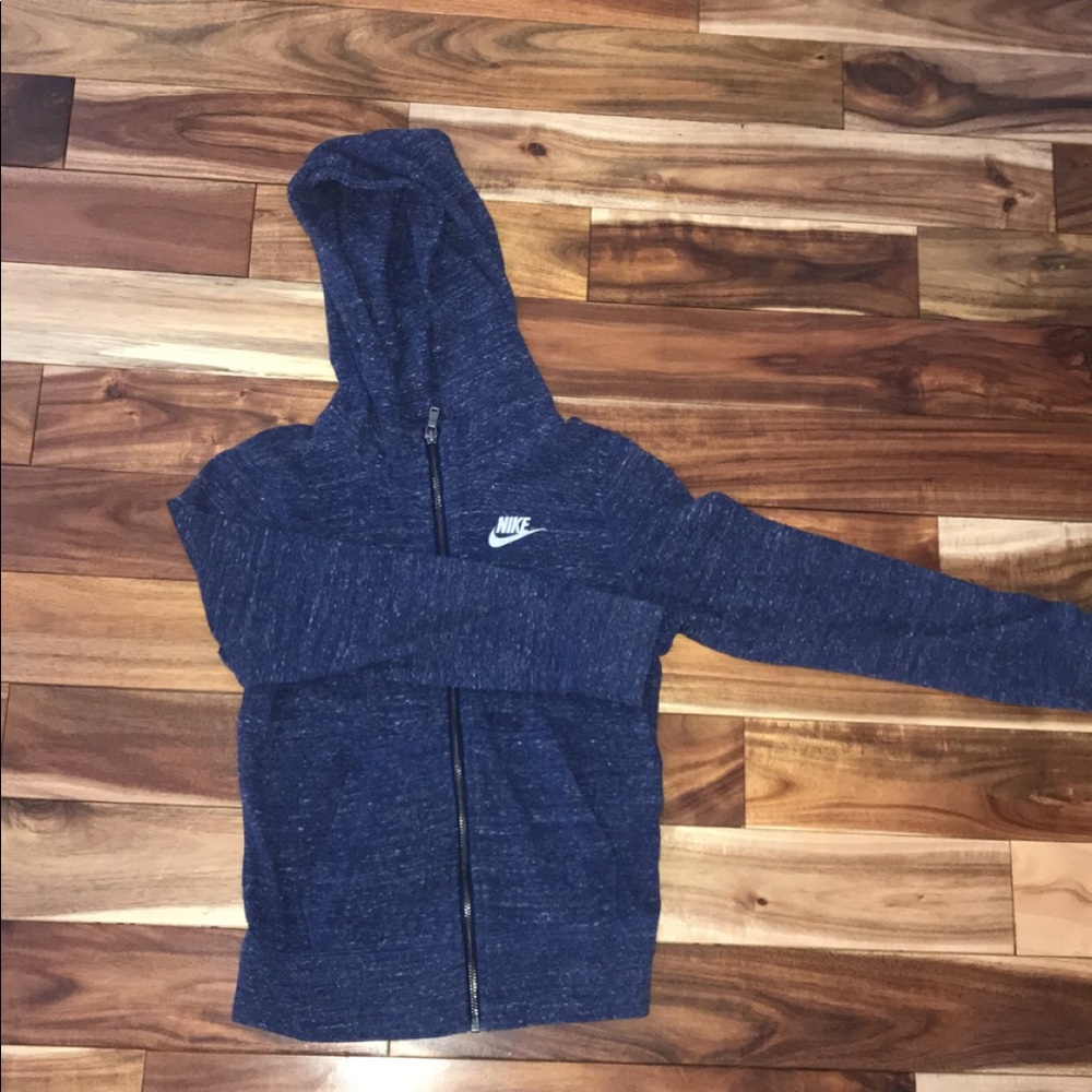 Navy blue girls nike zip up.